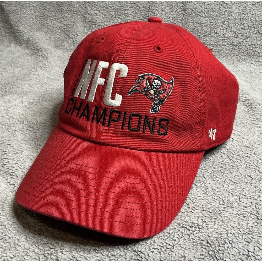 '47 Brand Tampa‎ Bay Buccaneers 2020 NFC Champions Adjustable Hat Cap Red - OSFM